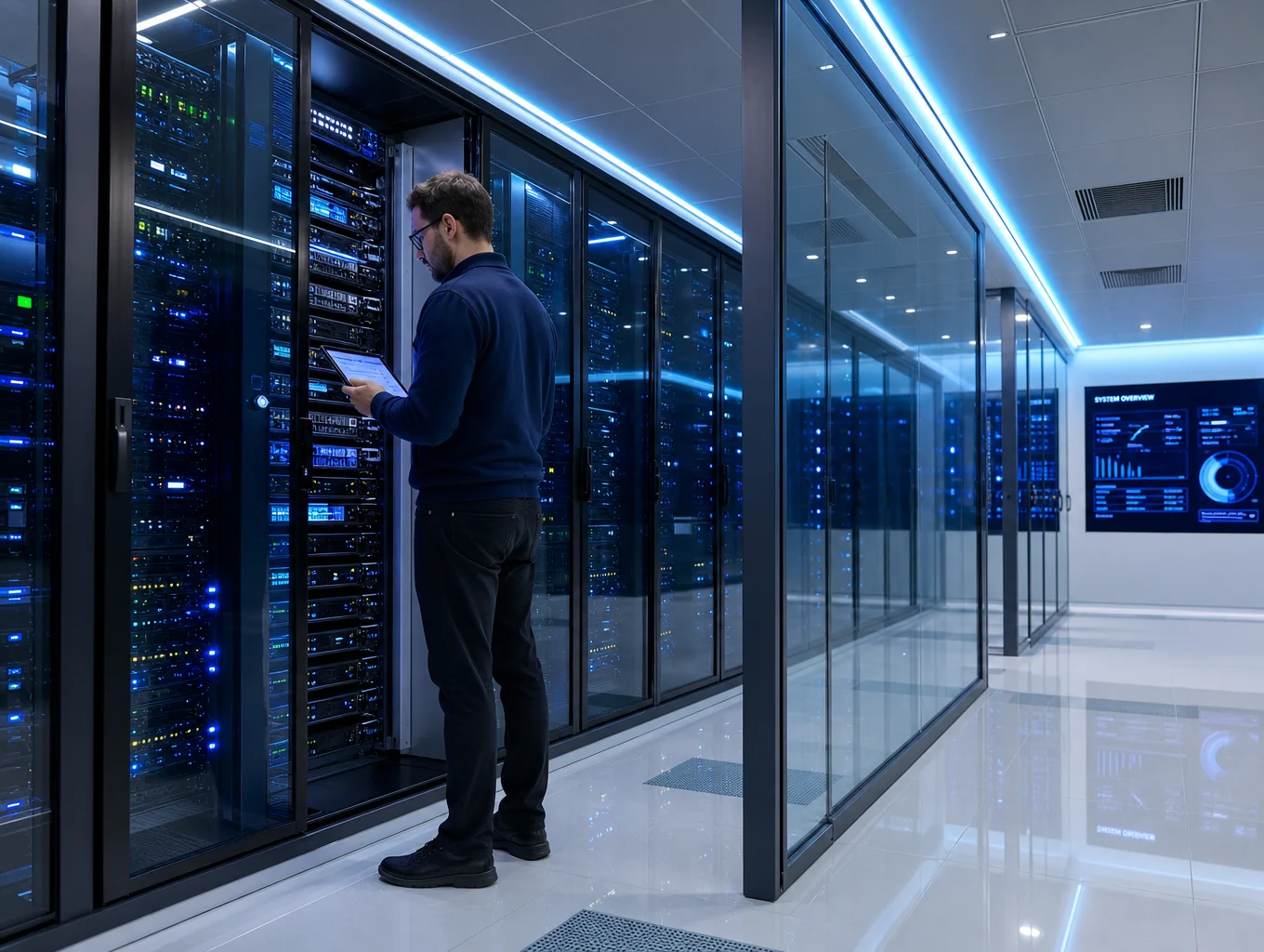 Infrastruktur server cloud dan pengawasan keamanan contact center